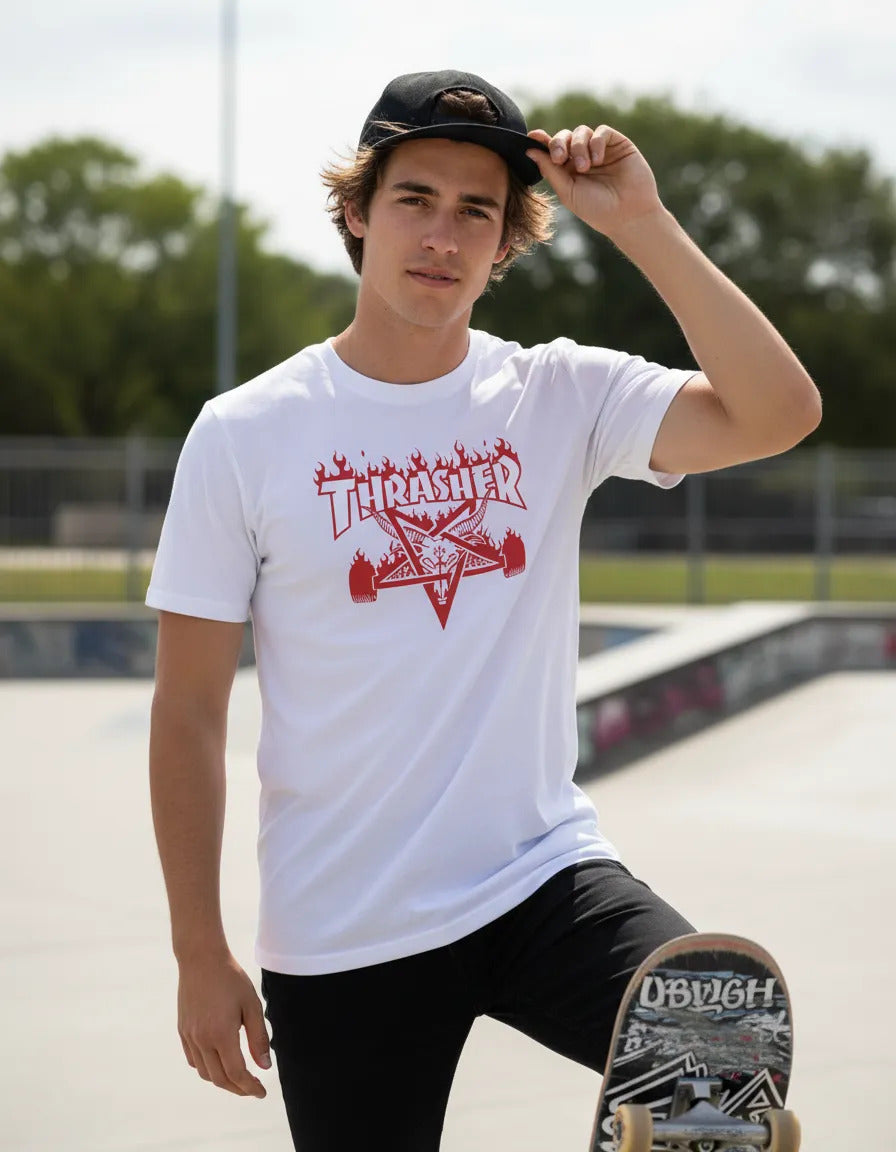 Playera Deportiva Thrasher Magazine Skate Skateboard Rock