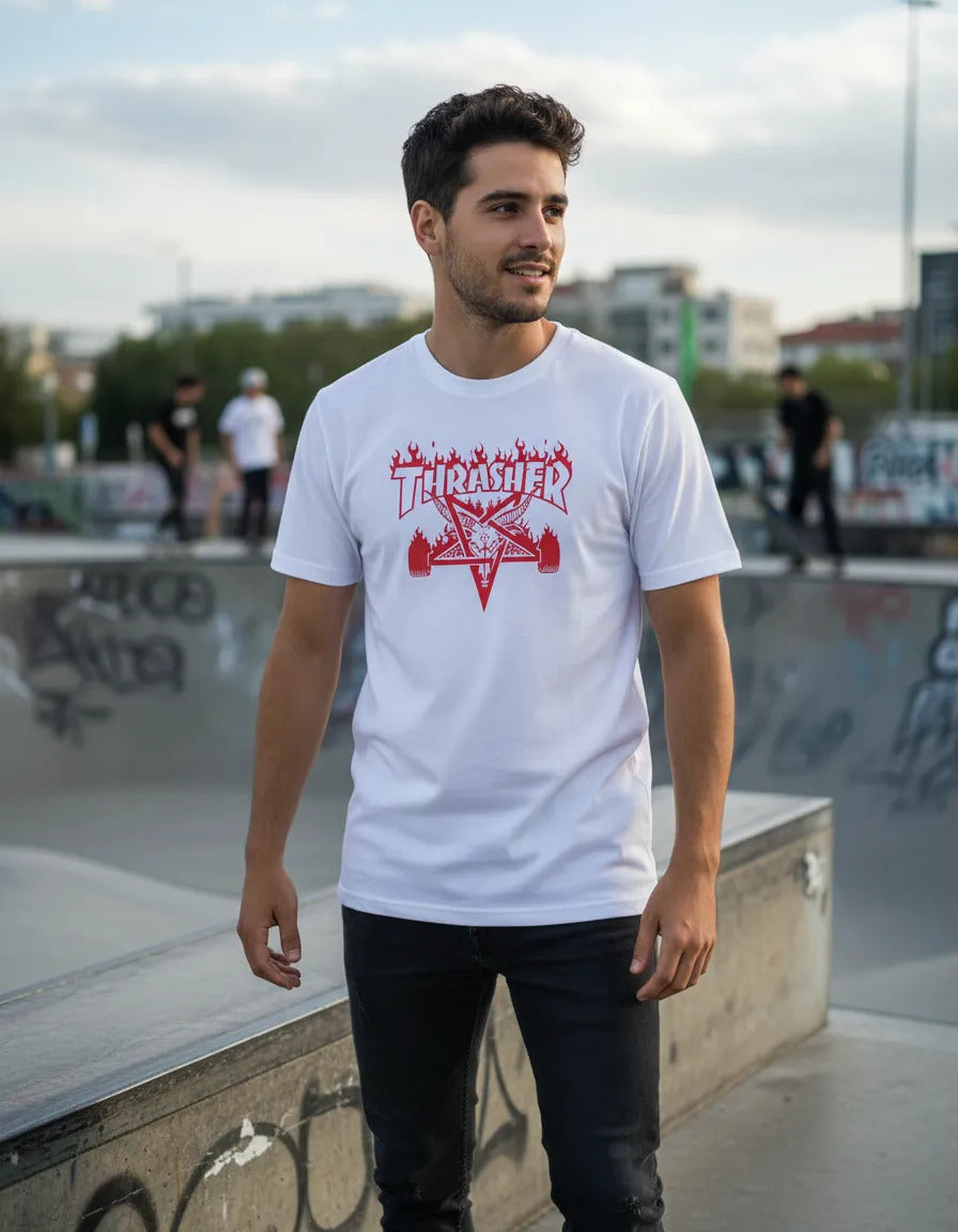 Playera Thrasher Magazine Godzilla Skate Deportes Urbanos