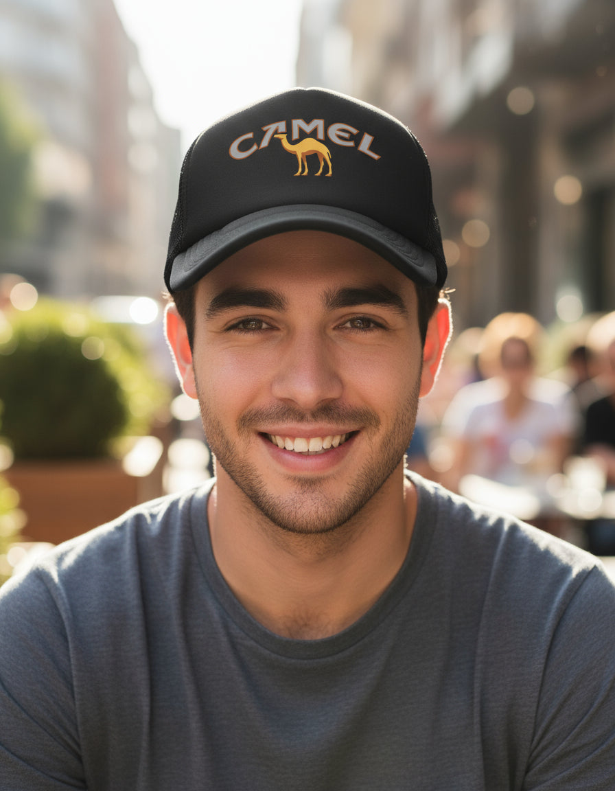 Gorra Camel Cigarrillos Tabaco Cigarros Negro Ajustable Camel