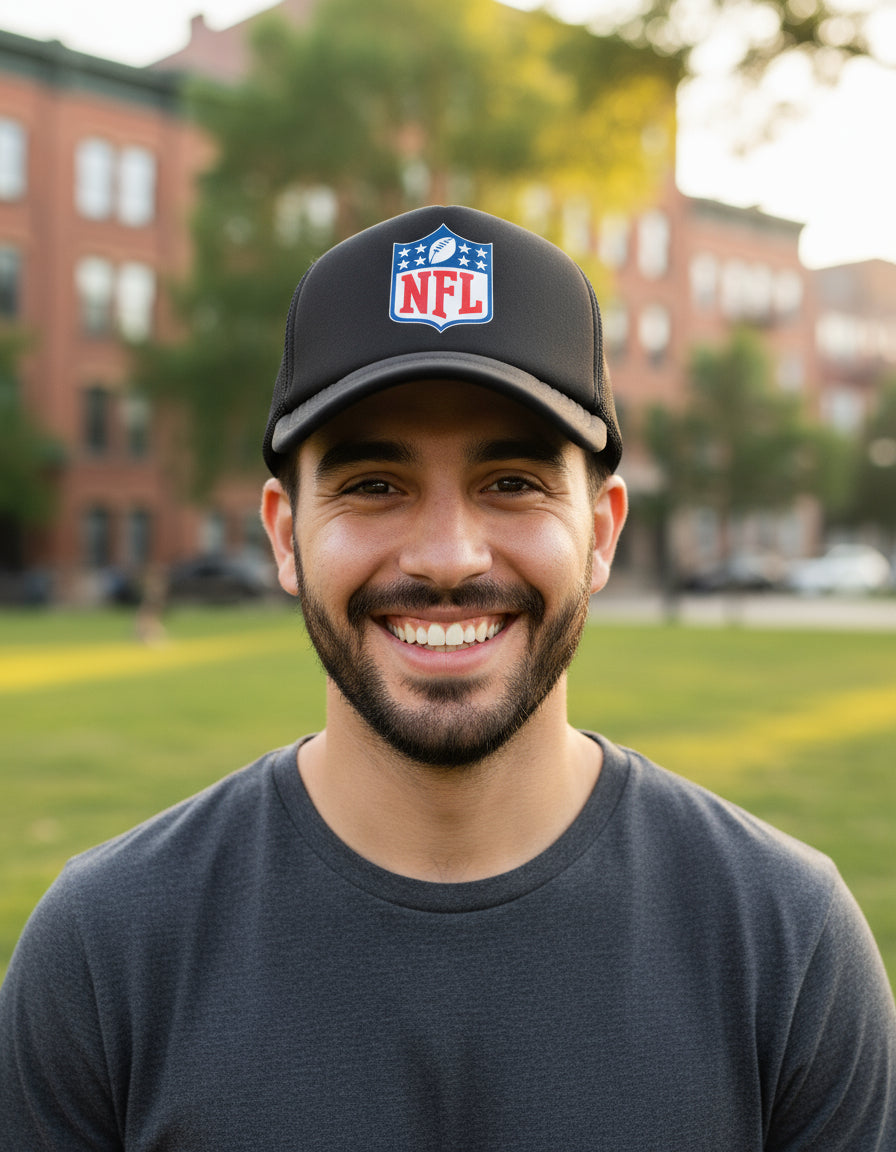 Gorra Nfl Superbowl Fútbol Americano Deportes Negro Ajustable Nfl