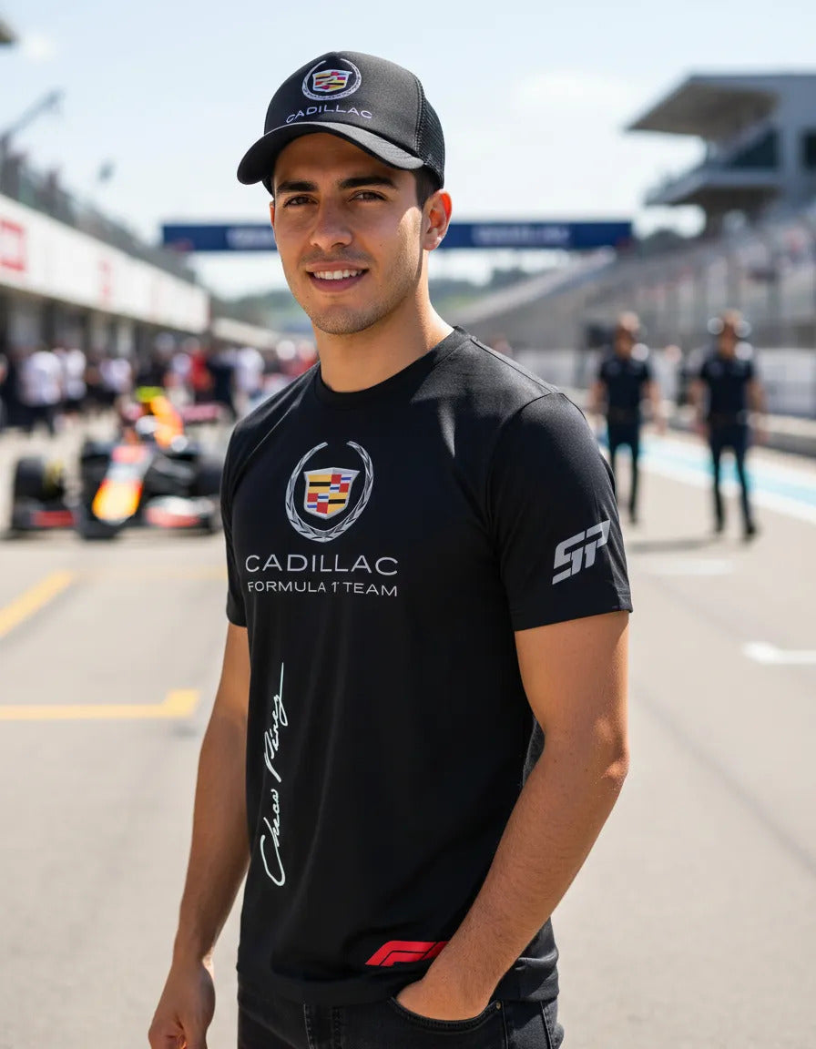 Playera Y Gorra Cadillac Formula 1 Team F1 Automovilismo
