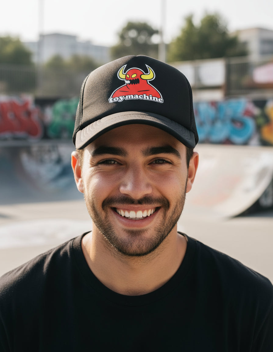 Gorra Toy Machine Skate Board Negro Ajustable Toy