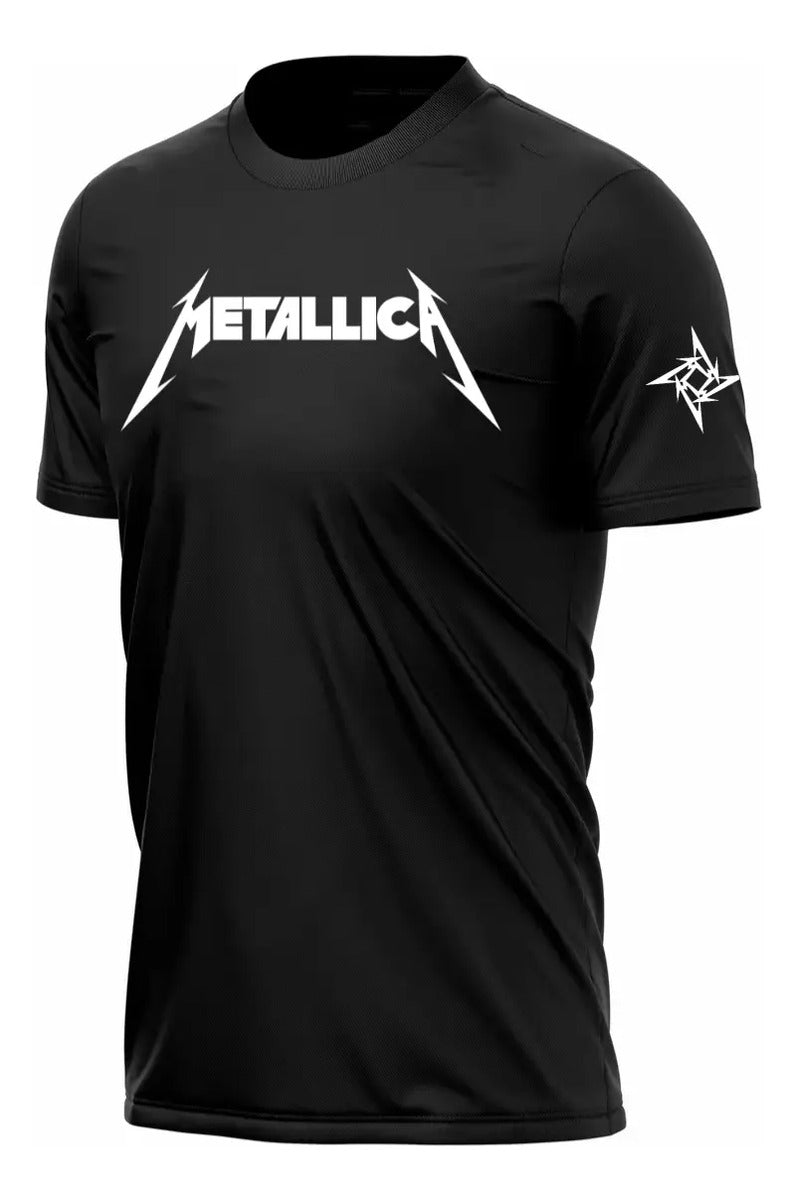 Playera Metallica Deportiva Dry Fit Música Rock Heavy Metal