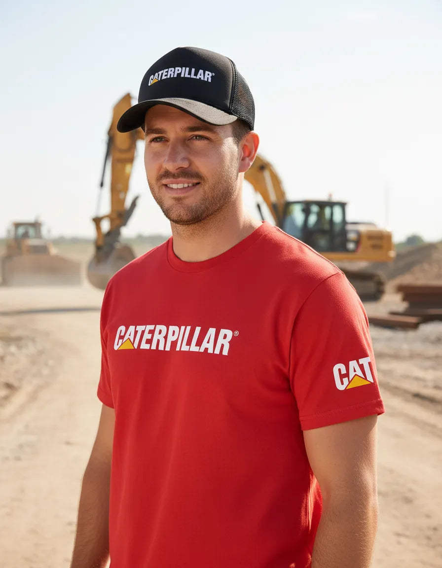 Playera Y Gorra Caterpillar Maquinaria Construcción