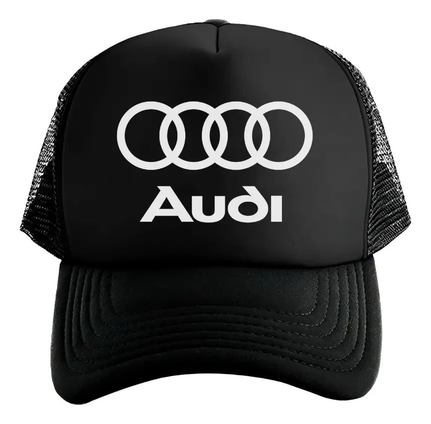 Gorra Audi Vehículo Automóvil Automovilismo Piloto Carro Negro Ajustable Audi