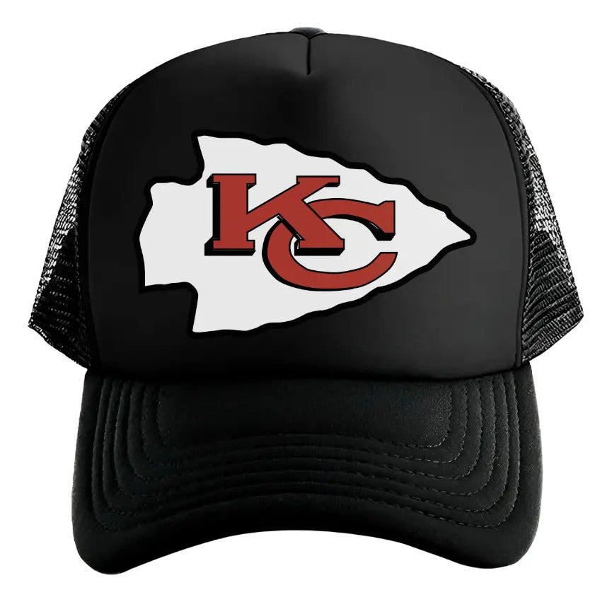 Gorra Kansas Chiefs Nfl Fútbol Americano Patrick Mahomes Negro Ajustable Kc