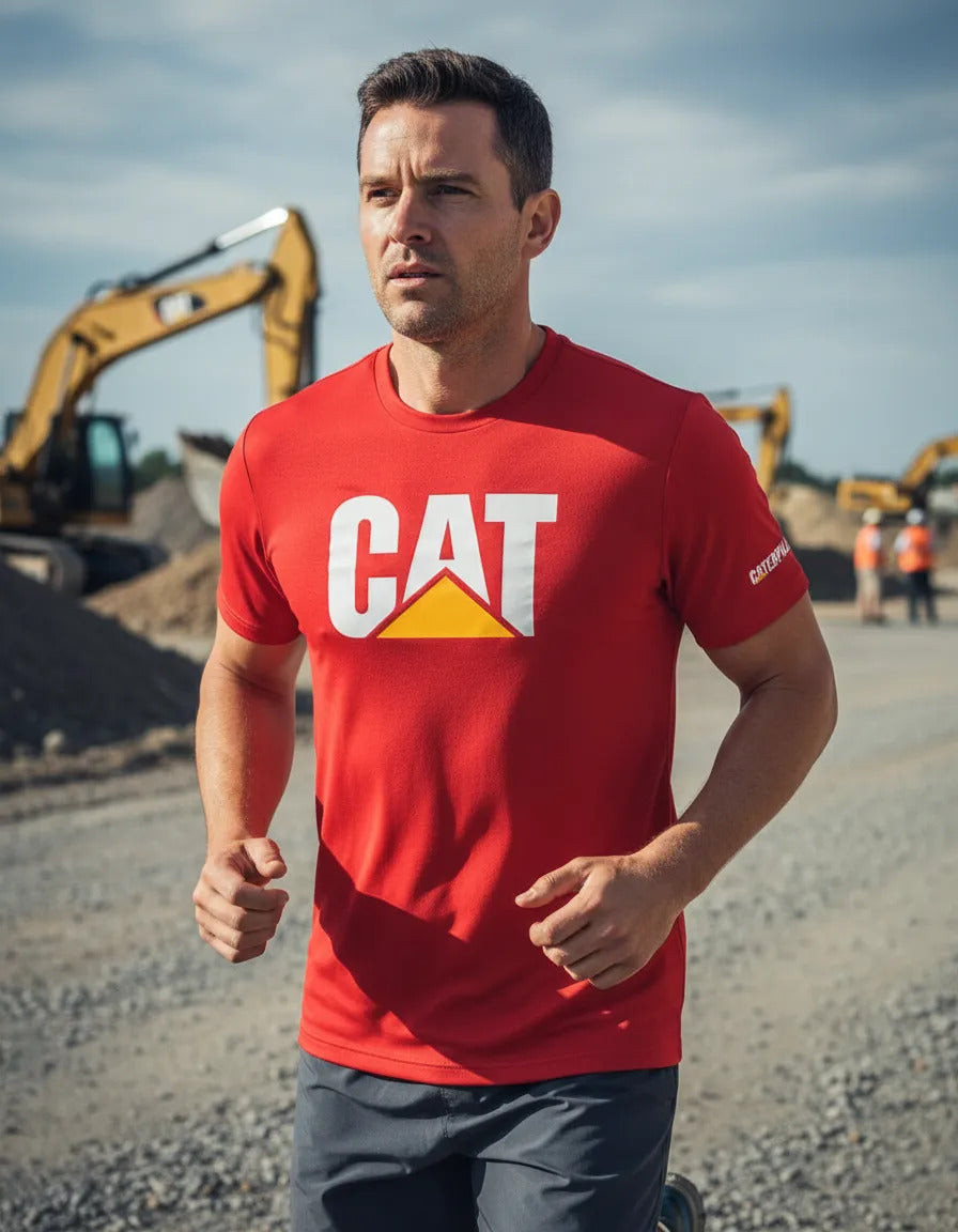 Playera Deportiva Caterpillar Maquinaria Construcción