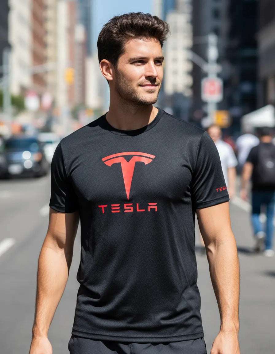 Playera Tesla Automovilismo Vehículo Coche