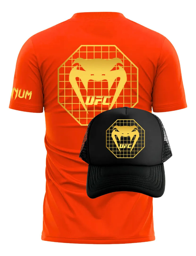 Playera Y Gorra Ufc Venum Octa Mma Box Muay Thai Kick Bjj Kb
