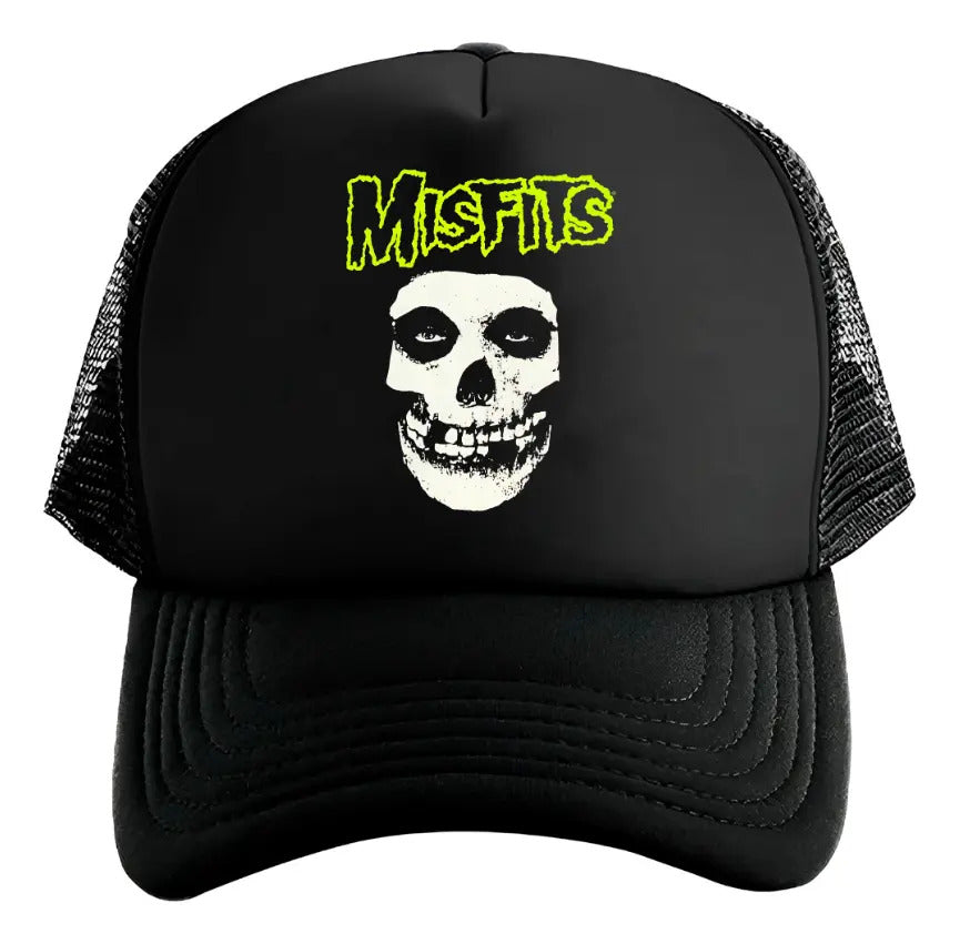 Gorra Misfits Música Rock Negro Ajustable Misfits