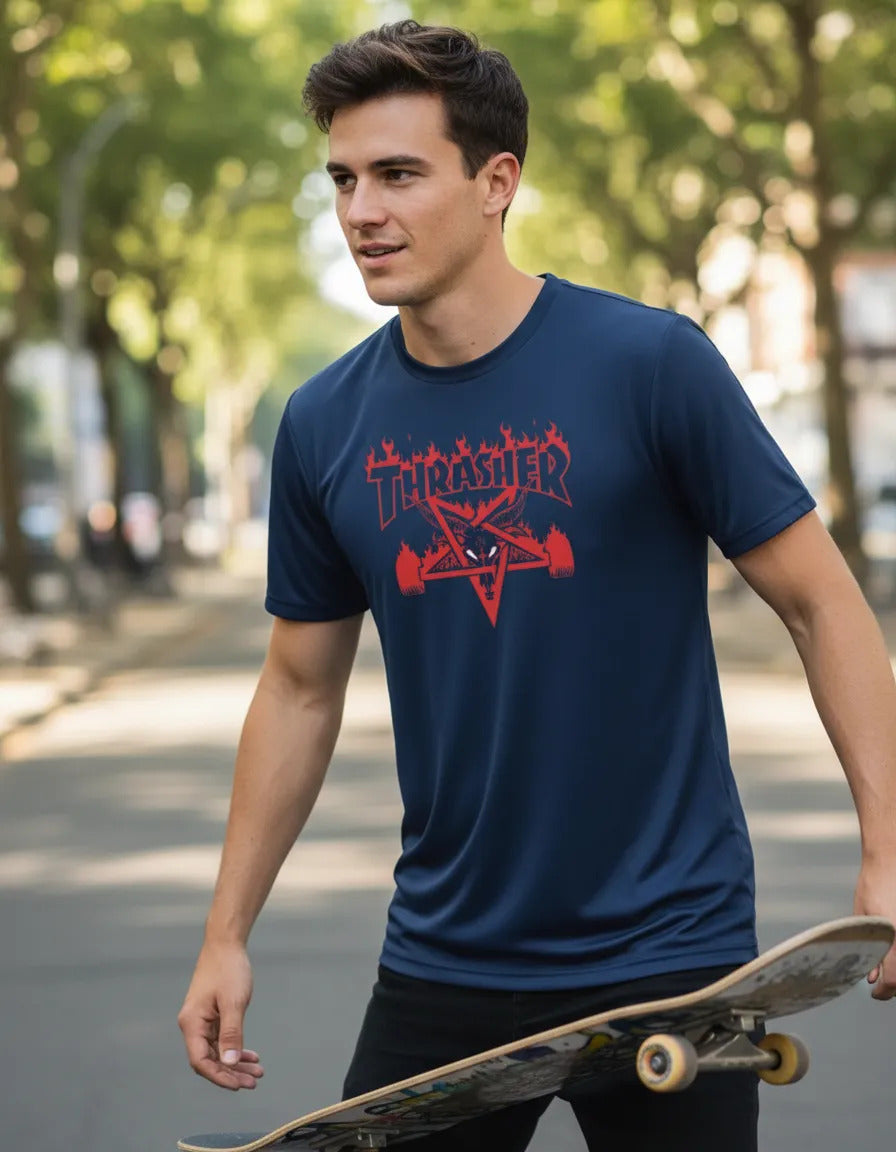 Playera Deportiva Thrasher Magazine Skate Skateboard Rock