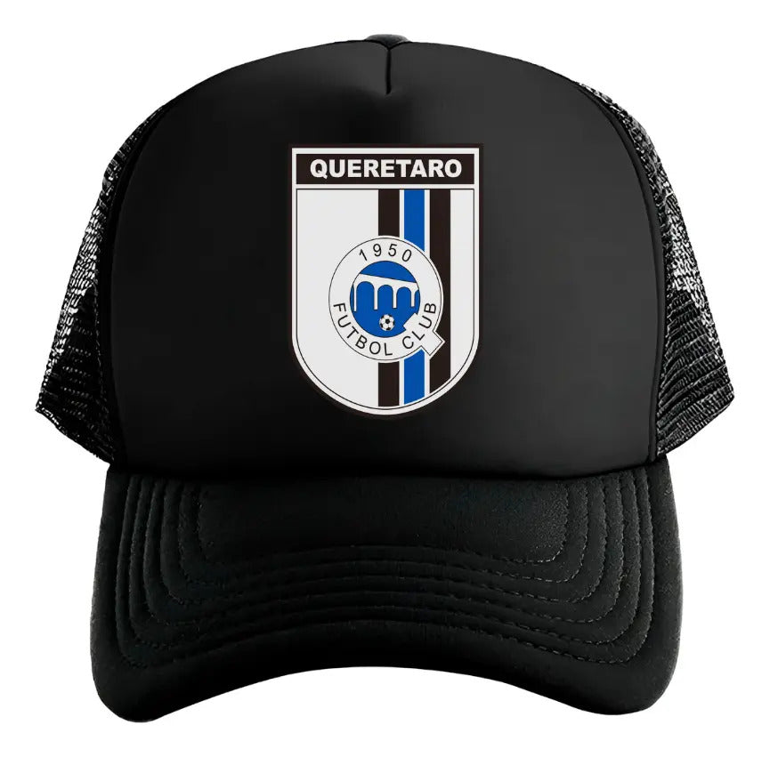 Gorra Querétaro Fútbol Fifa Liga Mx Deportes México Negro Ajustable Querétaro