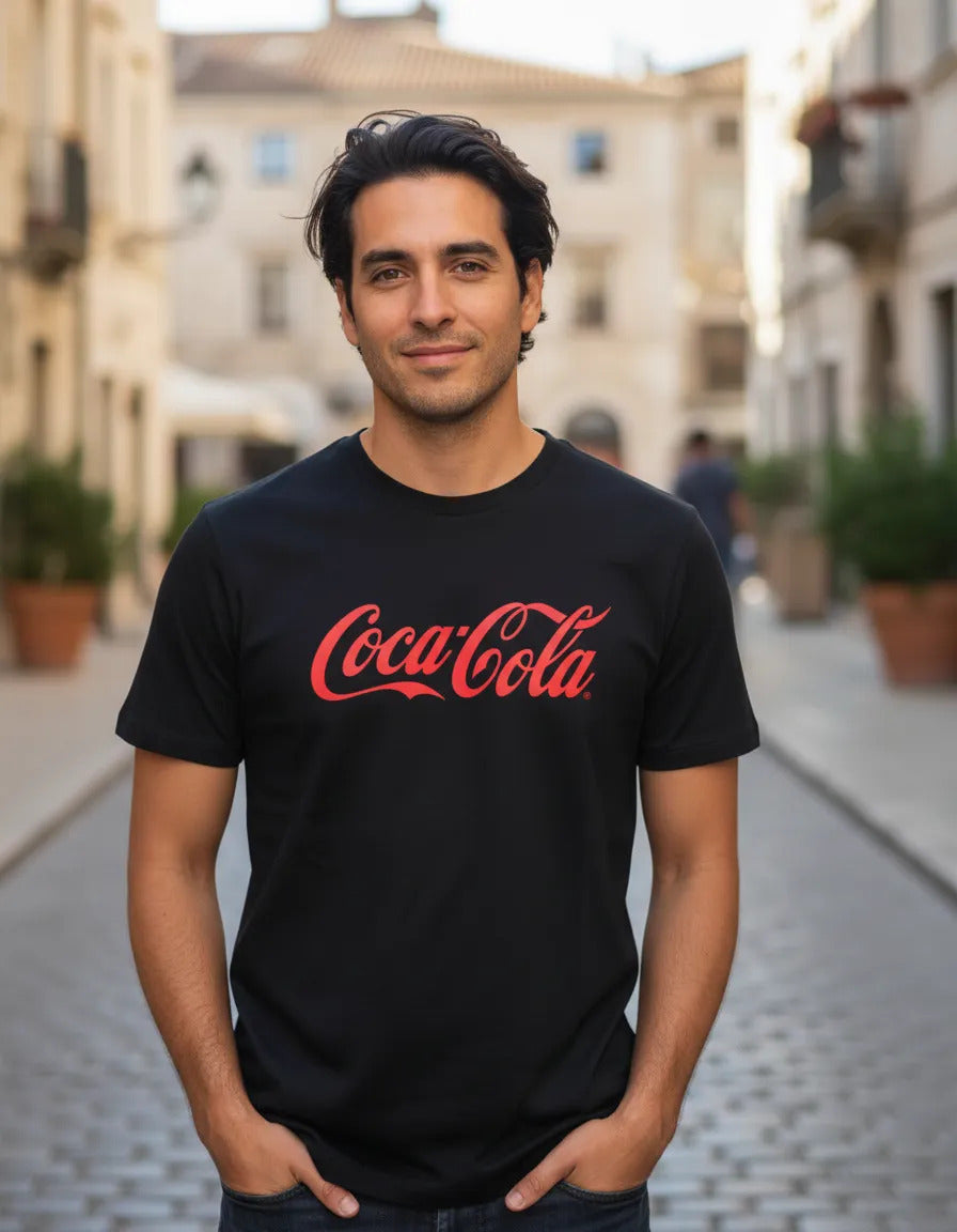 Playera Coca Cola Refresco Soda Bebida Negro Logo G