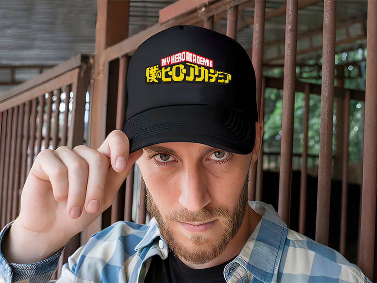 Gorra My Hero Academia Anime Negro Ajustable Mha