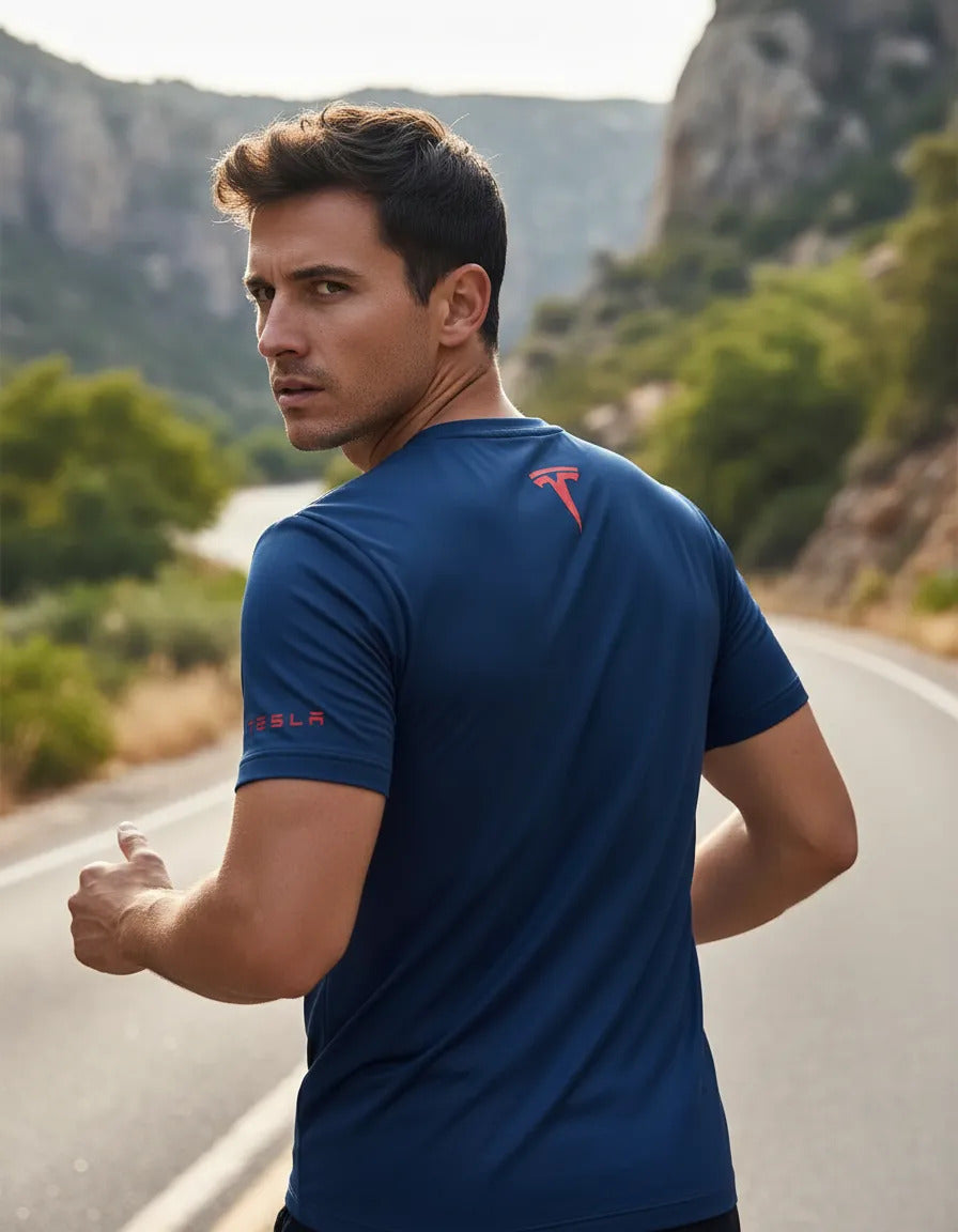Playera Deportiva Tesla Automovilismo Vehículo Coche Autos