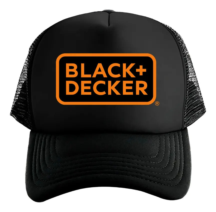 Gorra Black & Decker Herramientas Negro Ajustable Bd