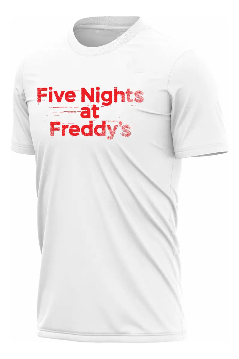 Playera Five Nights At Freddys Fazbear Bonnie Foxy Chica Blanco Logo M