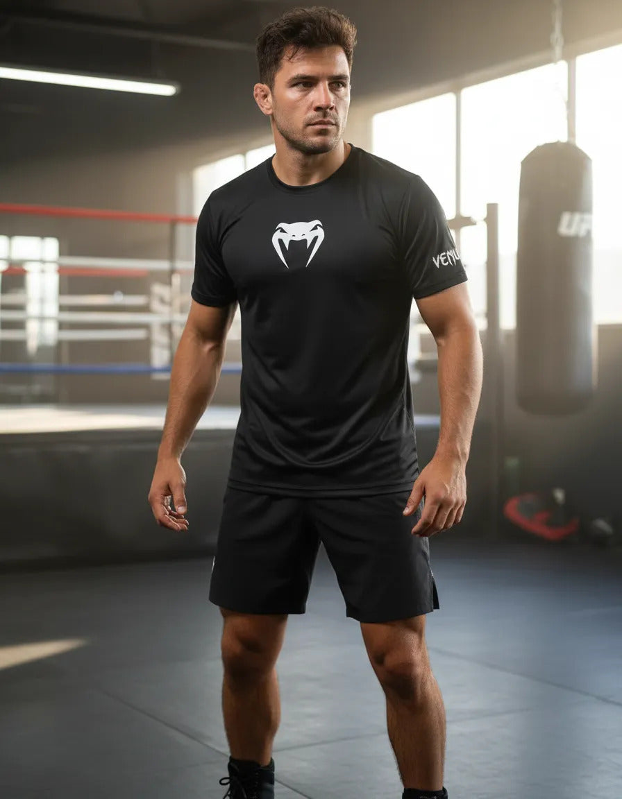 Ufc Playera Deportiva Venum Ufc Mma Box Muay Thai Kb Bjj Tkd