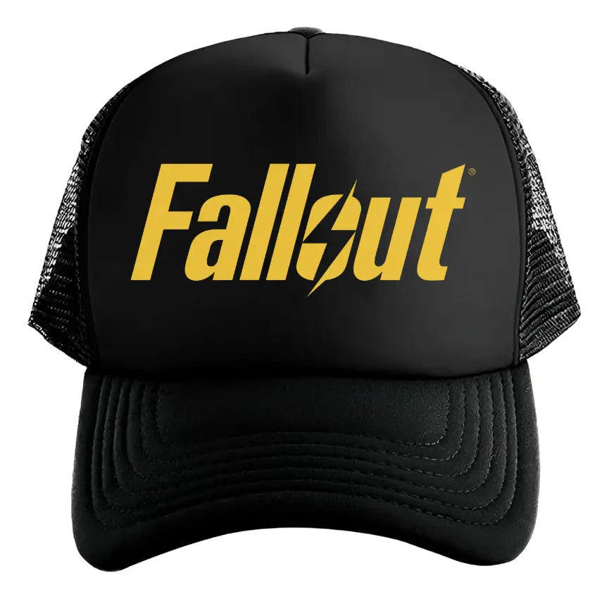 Gorra Trucker Fallout Videojuegos Gamer Streaming Ps5 Xbox Negro Ajustable Fo