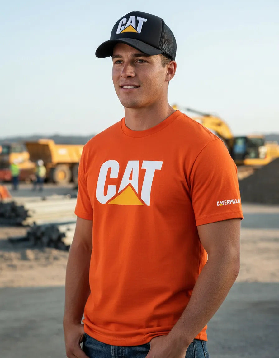 Playera Y Gorra Caterpillar Maquinaria Construcción