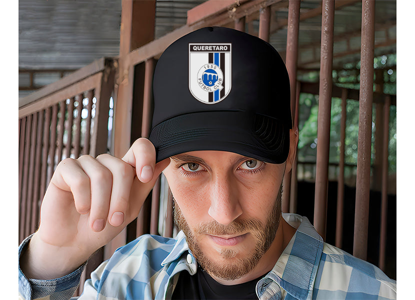 Gorra Querétaro Fútbol Fifa Liga Mx Deportes México Negro Ajustable Querétaro