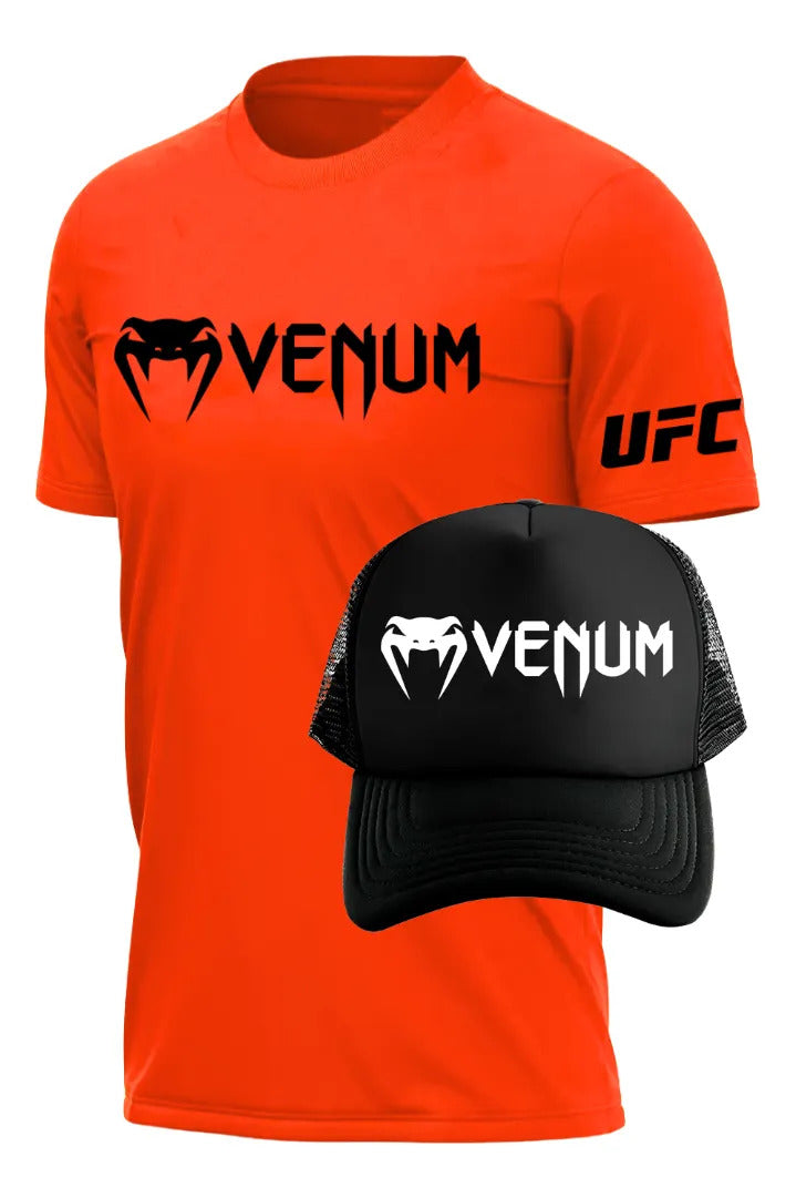 Playera Y Gorra Venum Ufc Classic Mma Box Muay Thai Kb Bjj