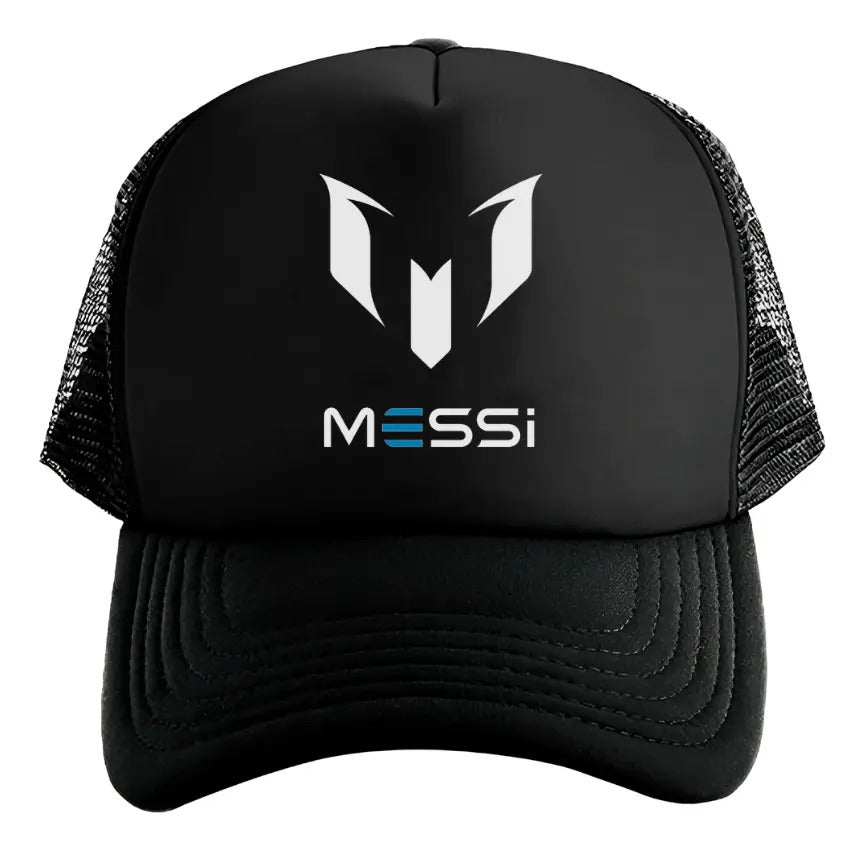 Gorra Messi Fútbol Soccer Argentina Goat Cabra Campeón Negro Ajustable Messi