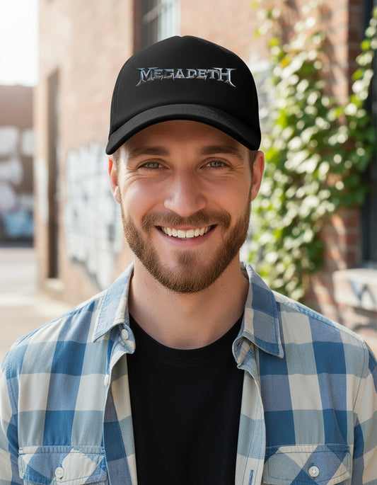 Gorra Megadeth Música Rock Heavy Metal Negro Ajustable Mgdth