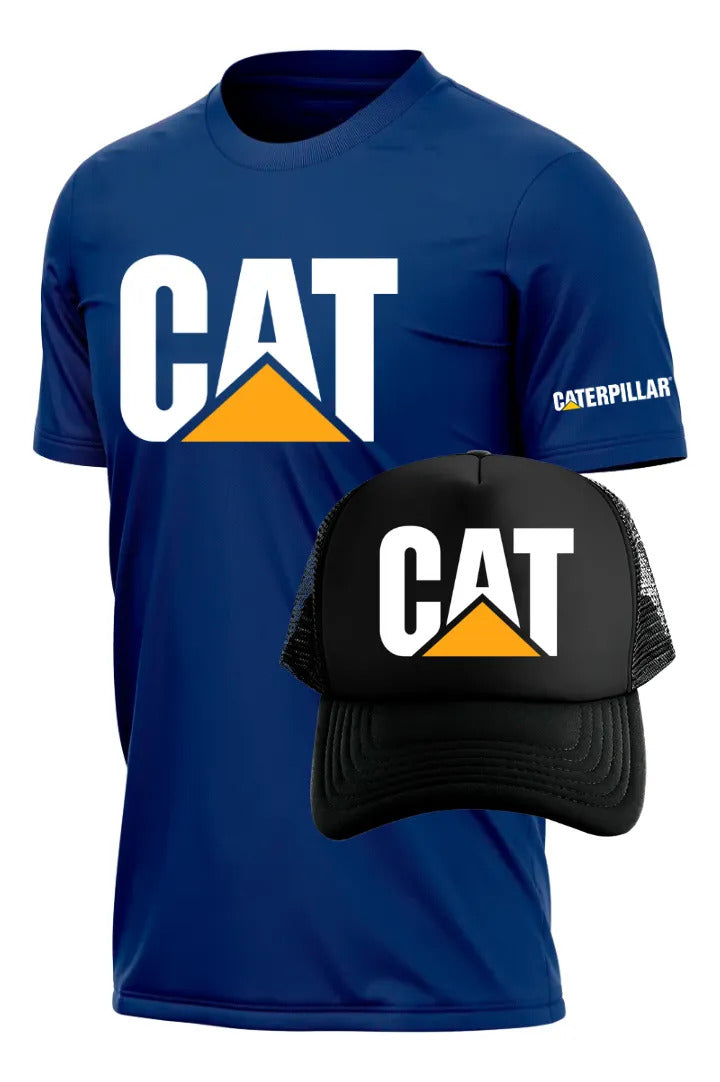 Playera Y Gorra Caterpillar Maquinaria Construcción