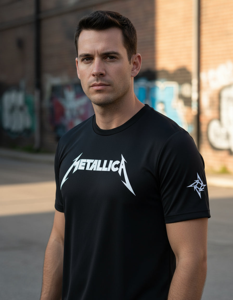 Playera Metallica Logo Música Rock Heavy Metal