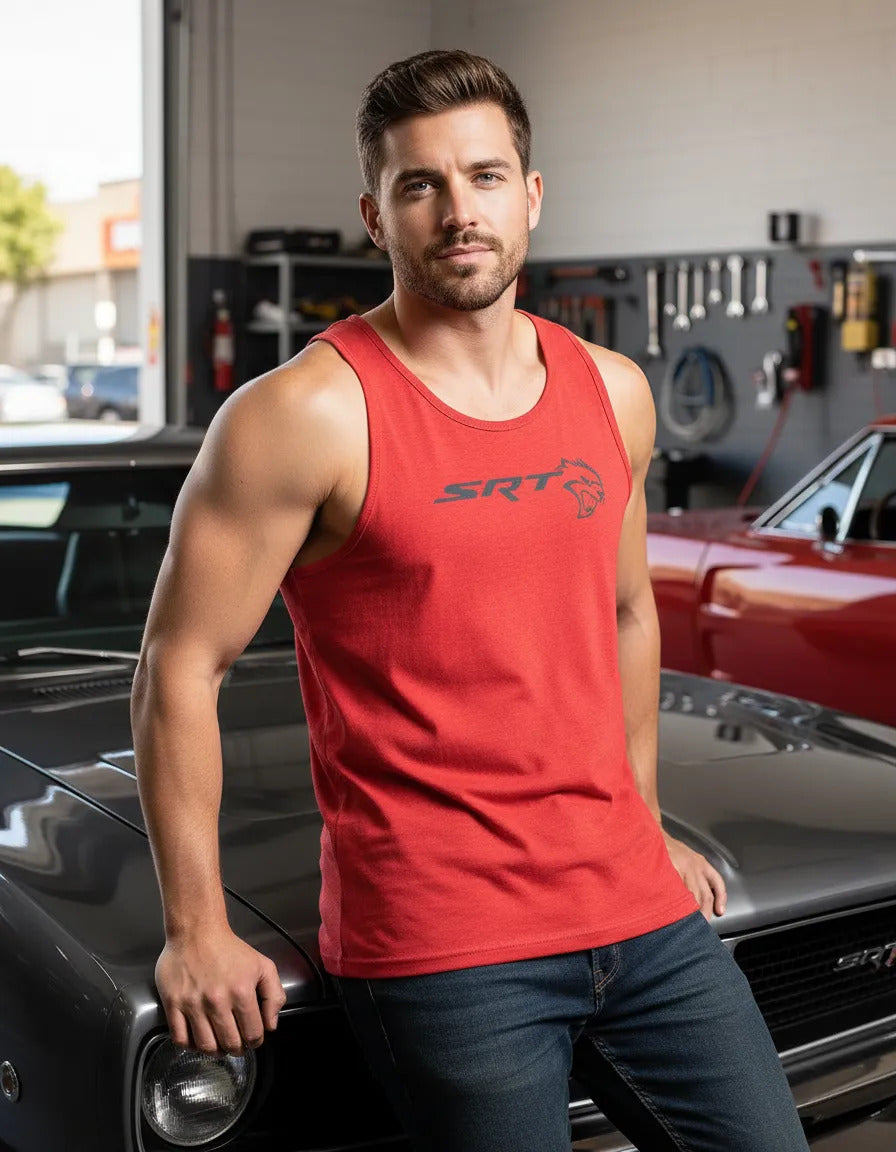 Playera Sin Mangas Hellcat Srt Dodge Charger Automovilismo