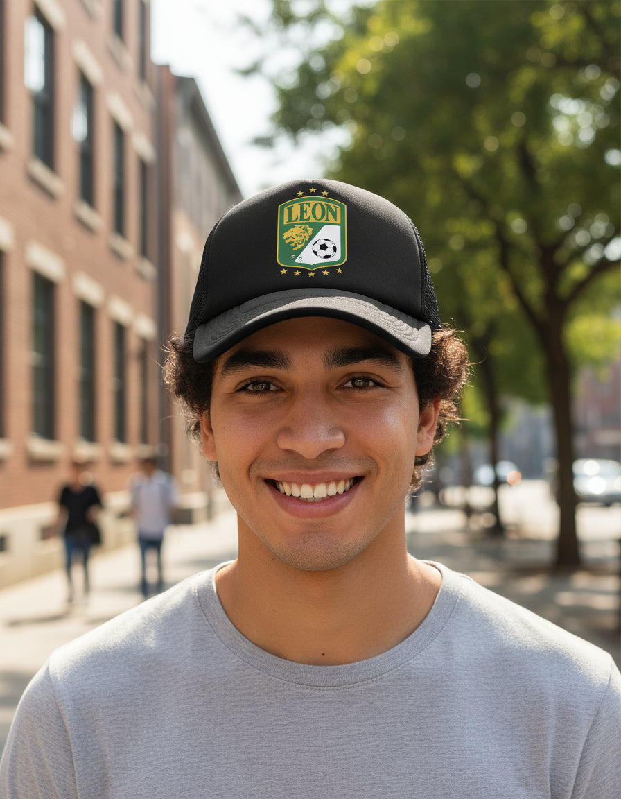 Gorra Fc León Fútbol Fifa Liga Mx Deportes México Negro Ajustable Fc León