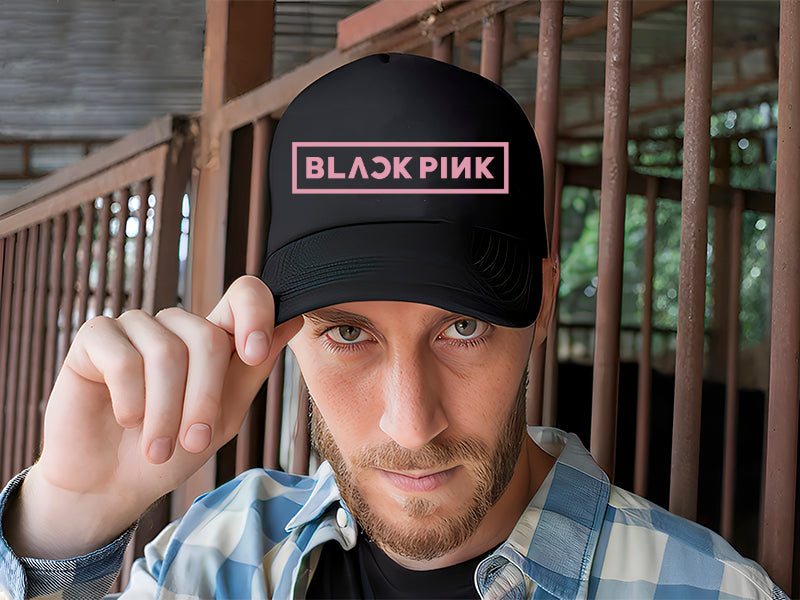 Gorra Trucker Black Pink Música Pop R&b Hip Hop Korea Negro Ajustable Bp