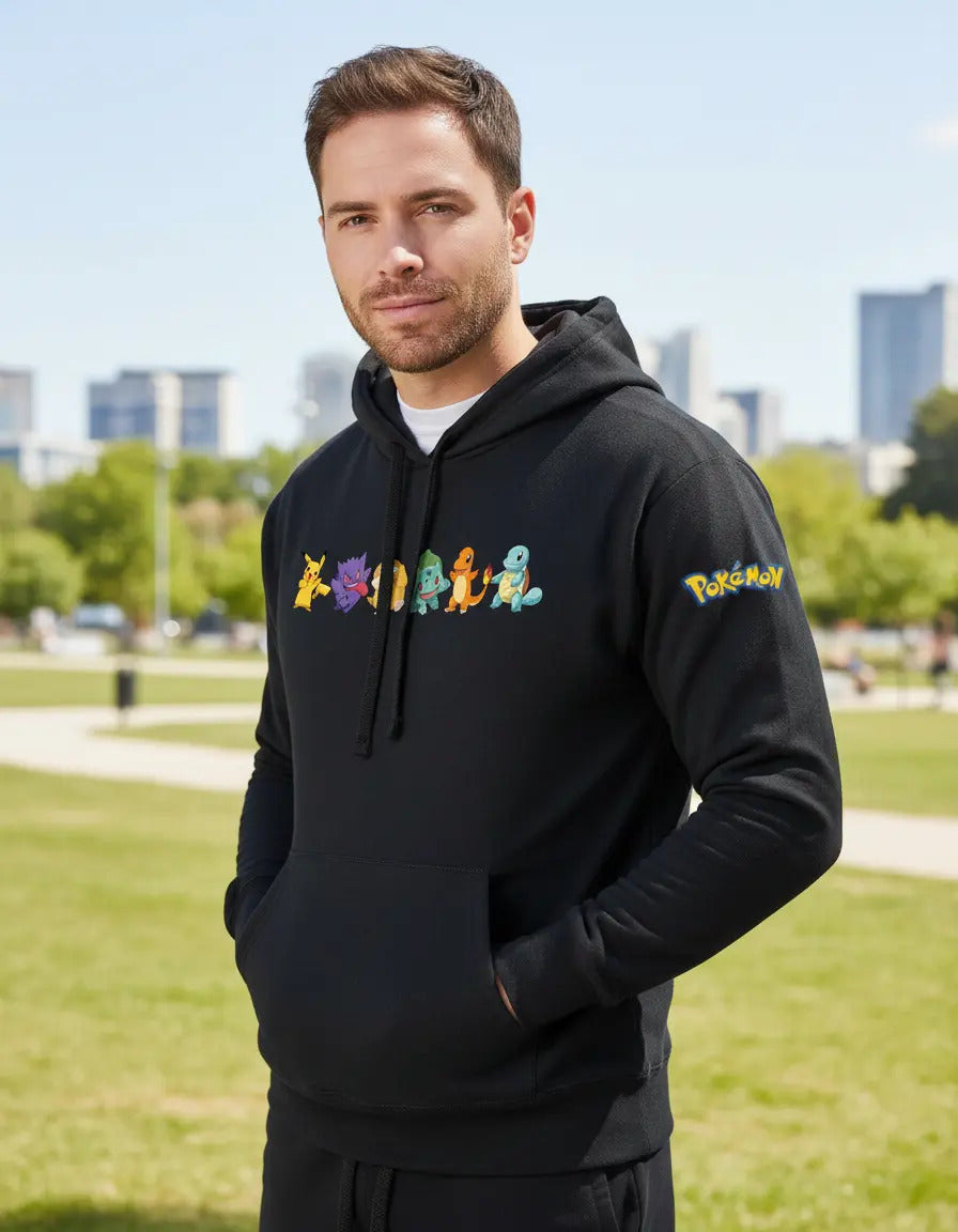 Sudadera Pokémon Gengar Pikachu Charmander Bulbasaur Squirtl