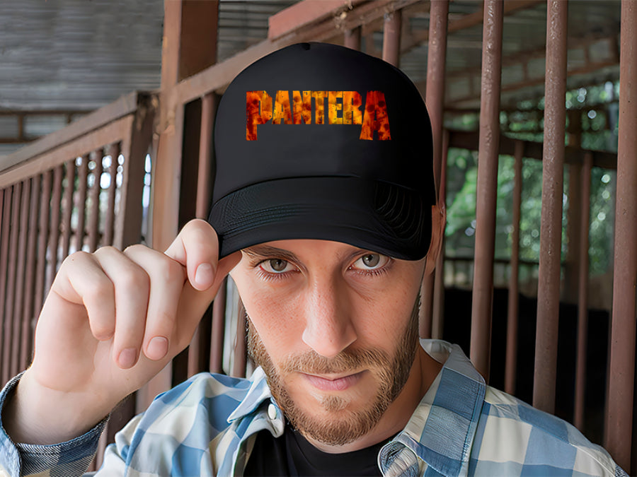 Gorra Pantera Logo Música Rock Heavy Metal Negro Ajustable Pantera