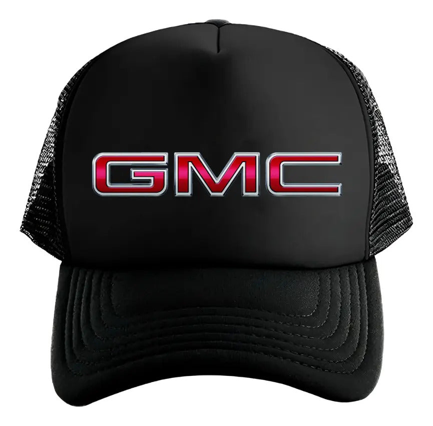Gorra Trucker Gmc Coche Vehículo Automóvil Automovilismo Negro Ajustable Gmc