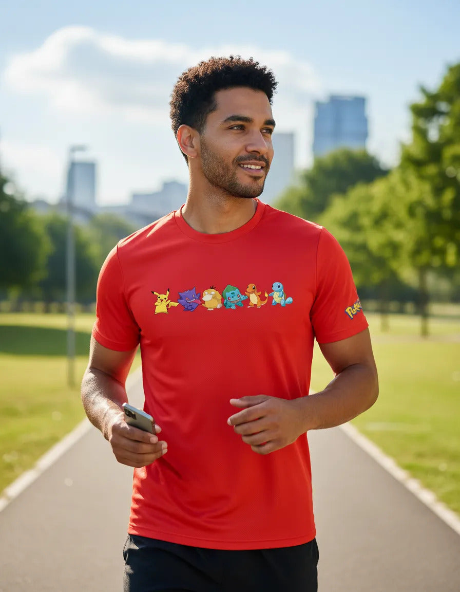 Playera Deportiva Pokémon Gengar Pikachu Charmander Squirtle