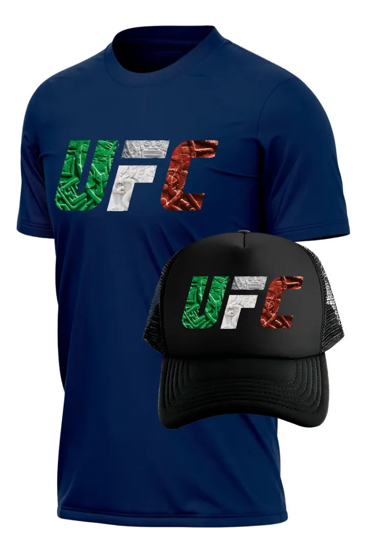 Playera Y Gorra Ufc Ultimate Fighter Championship Mma Box Jj