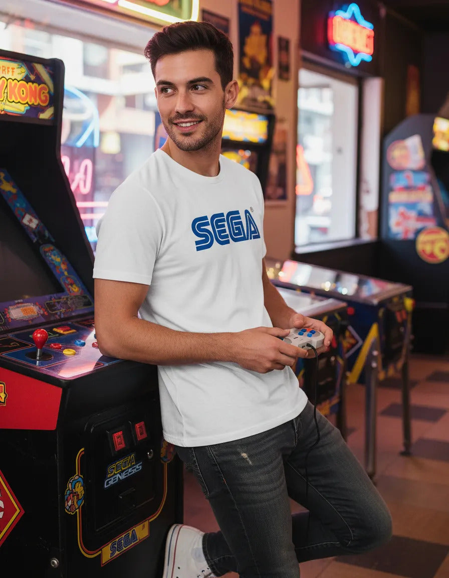 Playera Sega Videojuegos Gaming Gamer Consola Retro Stream