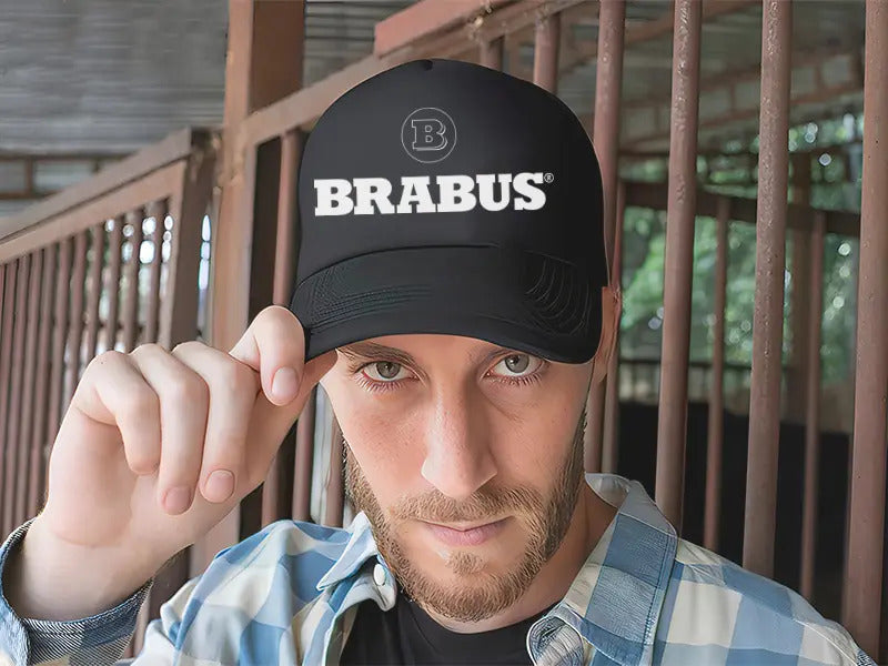 Gorra Brabus Coche Vehículo Automóvil Automovilismo Carro Negro Ajustable Brabus
