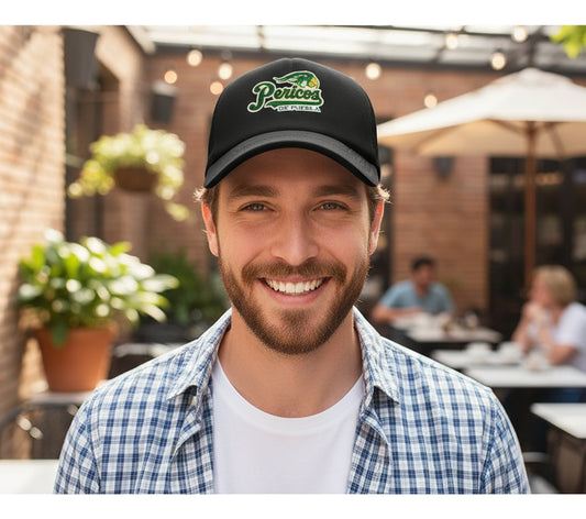Gorra Pericos Puebla Lmb Béisbol México Deportes Negro Ajustable Pericos