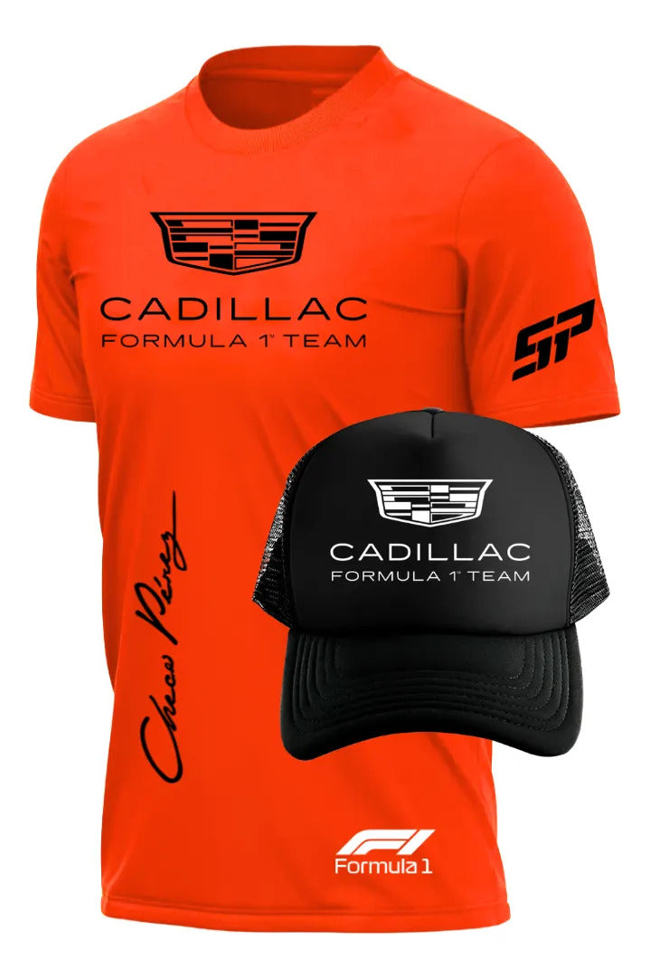 Playera Y Gorra Cadillac Formula 1 Team F1 Automovilismo