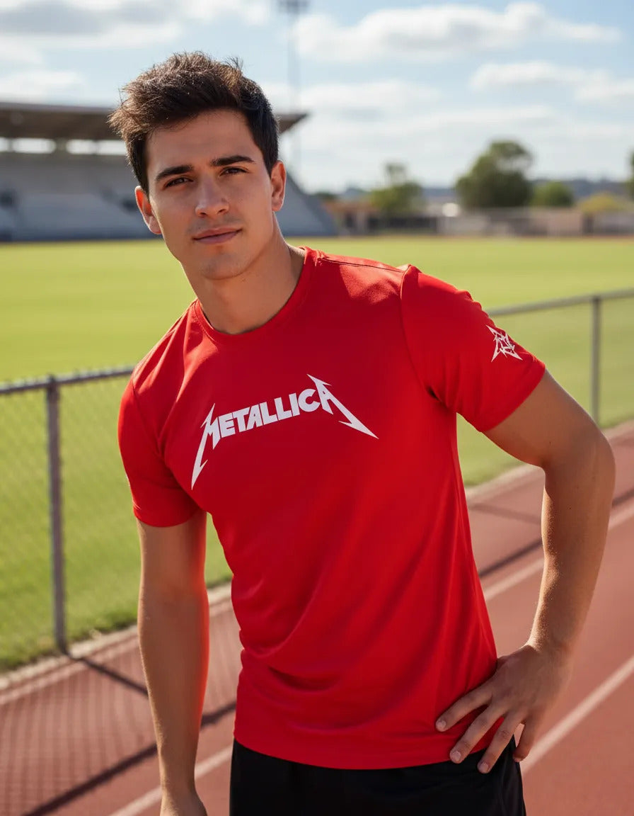 Playera Metallica Deportiva Dry Fit Música Rock Heavy Metal