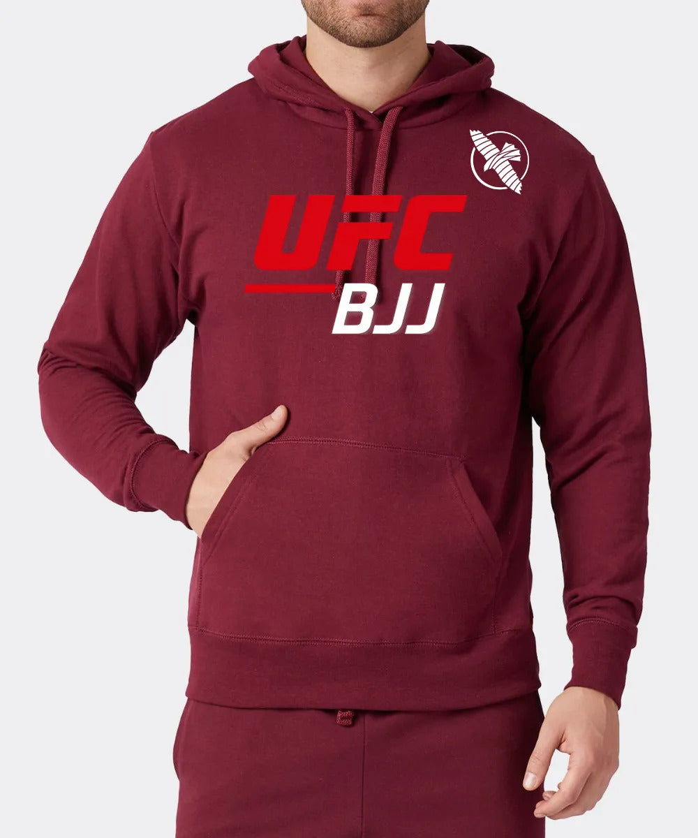 Sudadera Ufc Bjj Brazilian Jiu Jitsu Mma Hayabusa M Rojo Red