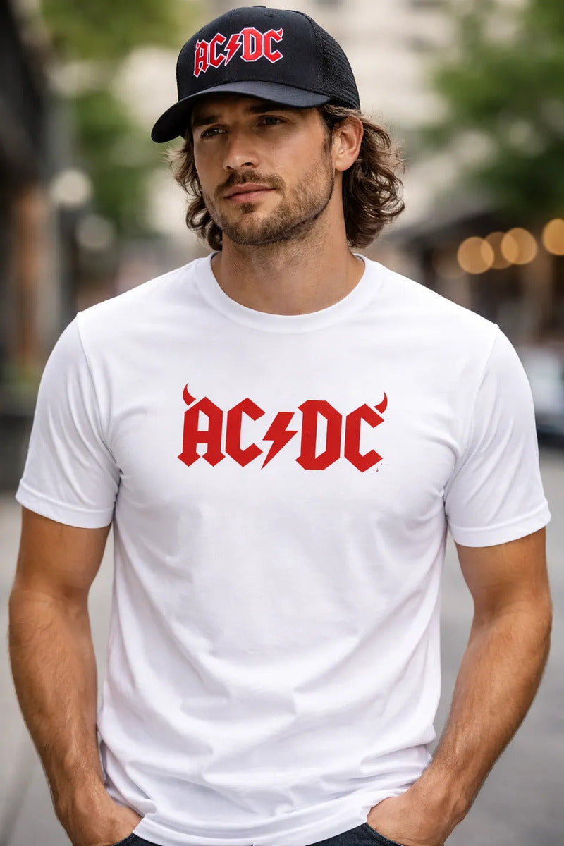 Playera Y Gorra Acdc Música Rock Heavy Metal