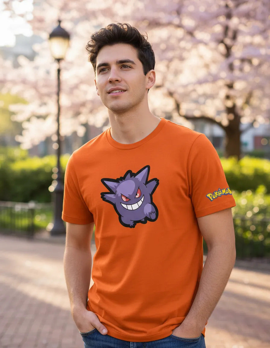 Playera Pokémon Gengar Pikachu Charmander Bulbasaur Squirtle