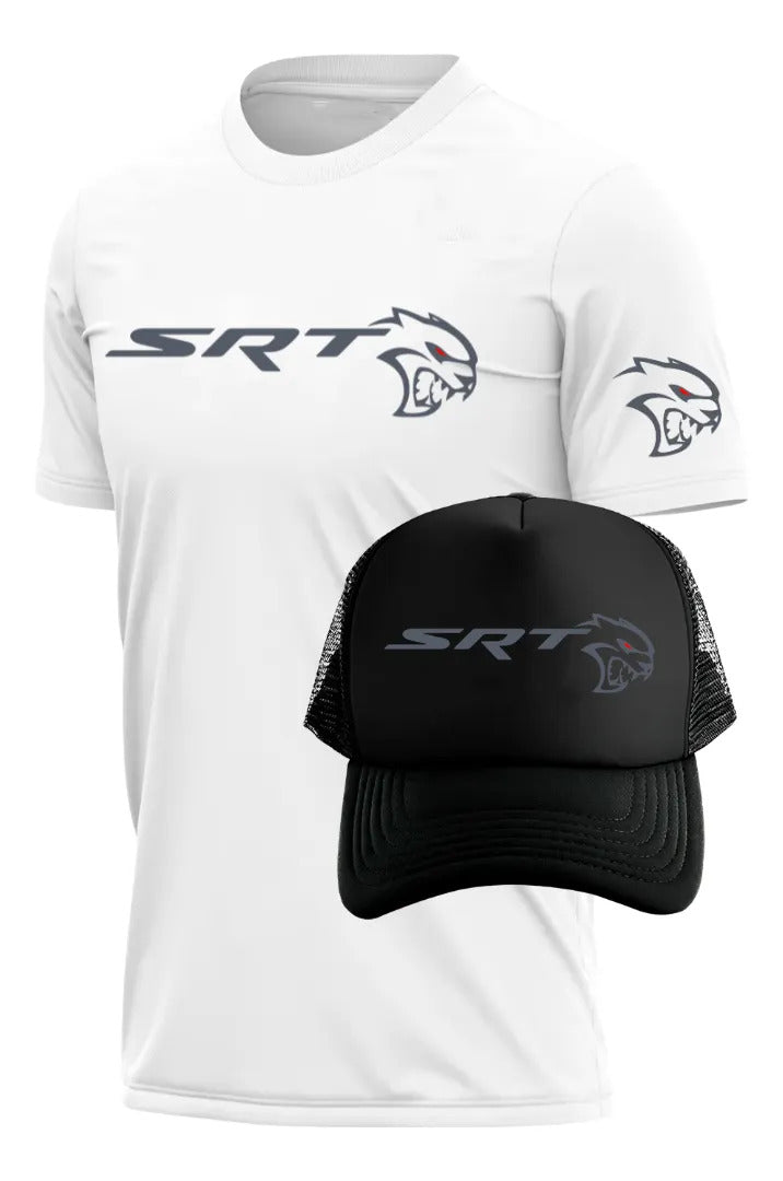 Playera Y Gorra Hellcat Dodge Srt Challenger Automovilismo