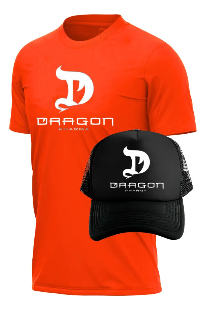 Playera Y Gorra Dragon Pharma Gym Fitness Running Deportes