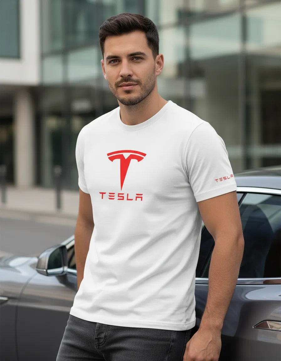 Playera Tesla Automovilismo Vehículo Coche Autos