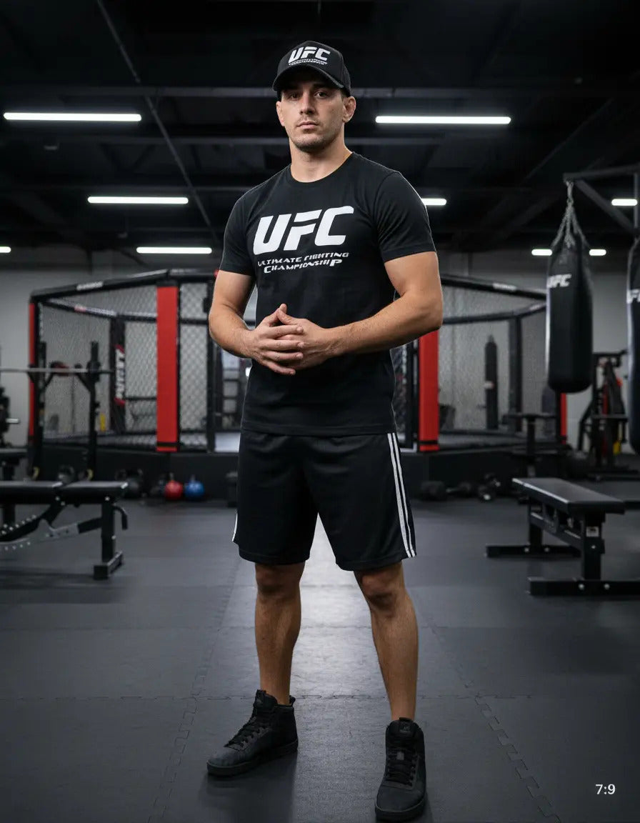 Ufc Playera Y Gorra Unisex Ufc Mma Box Muay Thai Kick Boxing